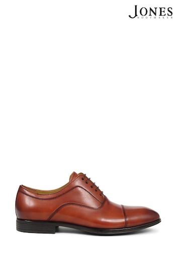 Jones Bootmaker Middleham Leather Oxford Brown Shoes (865794) | £120