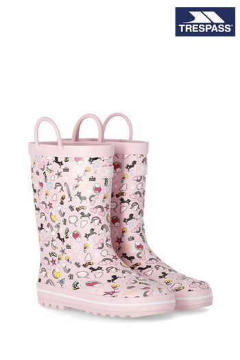 Trespass Pink Starryton Wellie Boots (865920) | £12