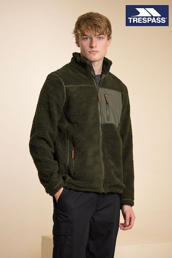 Trespass Green Buck Heavy Borg Fleece Jacket (865930) | £35
