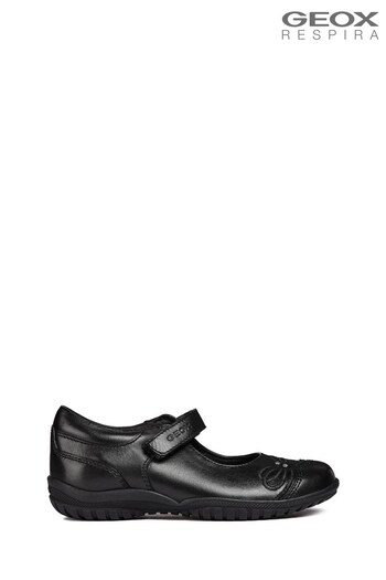 Geox Junior Girl's Shadow Black Ballerina Shoes (866676) | £45 - £50