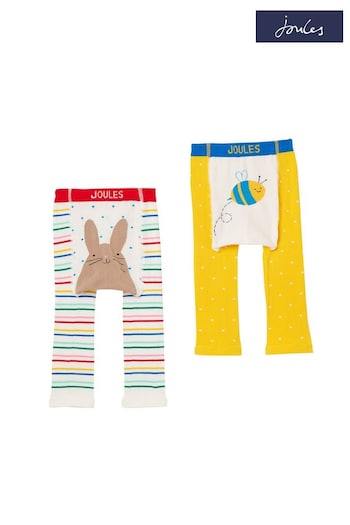 Joules Lively Yellow Character Leggings 2 Pack (866858) | £8.50