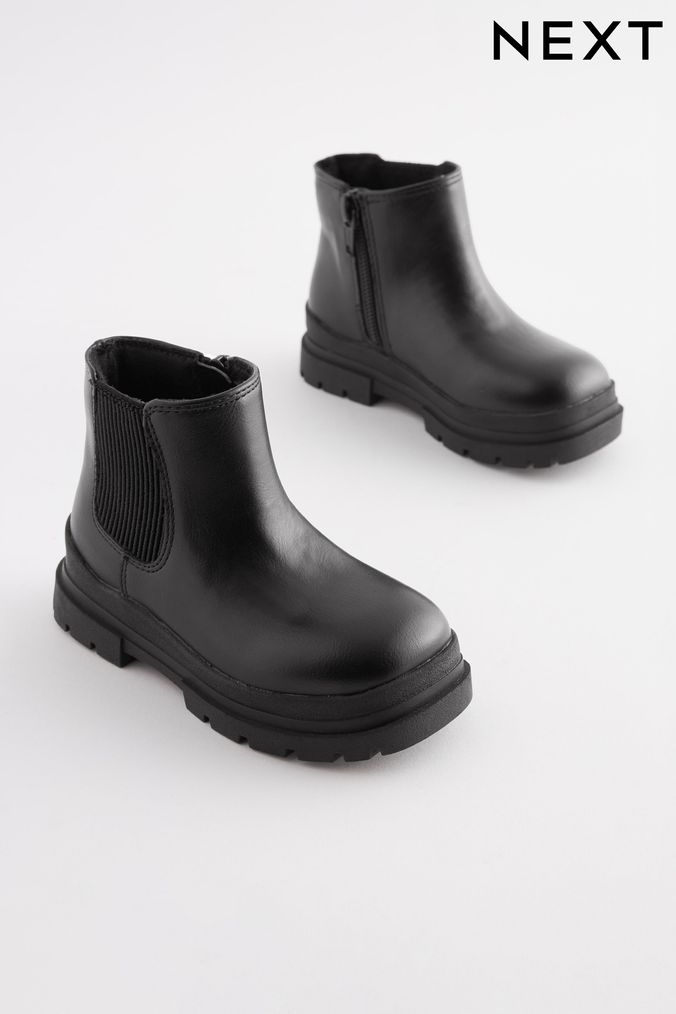 Girls Black Boots Black Chelsea Ankle Boots Next UK