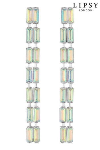 Lipsy Jewellery Silver Tone Aurora Borealis Statement Earrings (866985) | £20