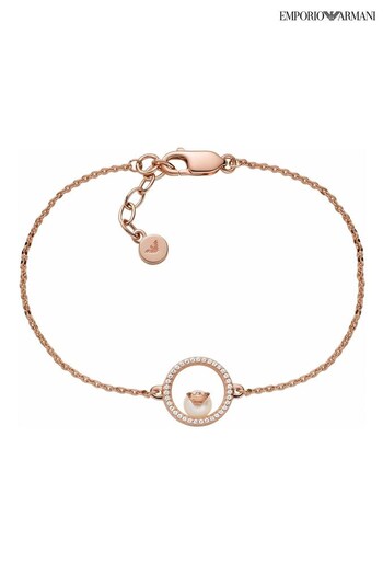 Emporio Armani Jewellery Ladies Pink Sentimental Bracelet (867106) | £99