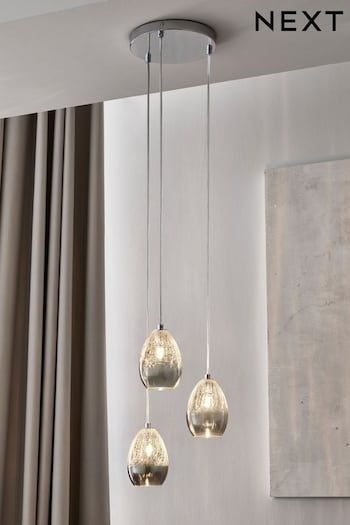 Chrome Isla Cluster Pendant 3 Light Ceiling Light (867382) | £75