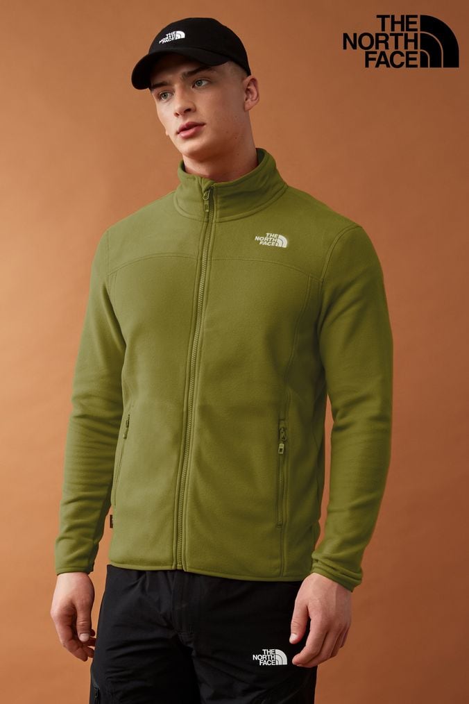 Mens green fleece discount jacket
