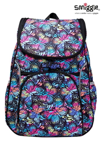 Smiggle Black Vivid Access Backpack with Reflective Tape (867488) | £42