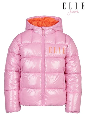 ELLE Pink Logo Puffer Coat (867492) | £75 - £90