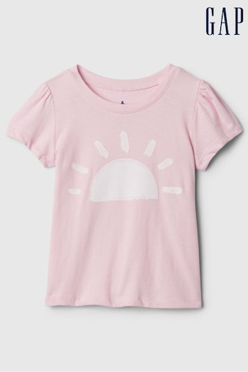 Gap Pink Short Sleeve Crew Neck T-Shirt (Newborn-5yrs) (867719) | £8