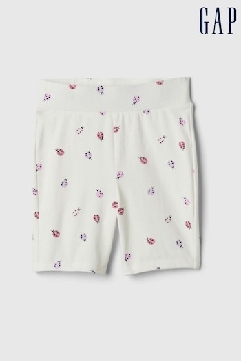 Gap White Ladybug Baby Knit Bike dunks Shorts (3mths-5yrs) (867794) | £8