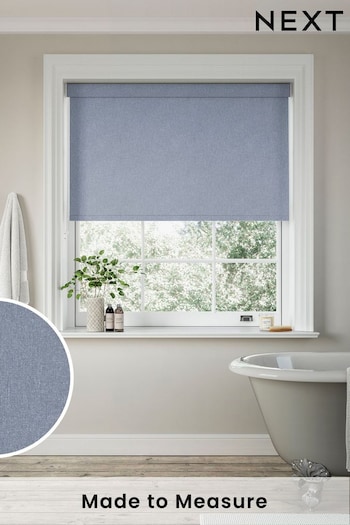 Denim Blue Augustus Made to Measure Roller Blind (867868) | £66