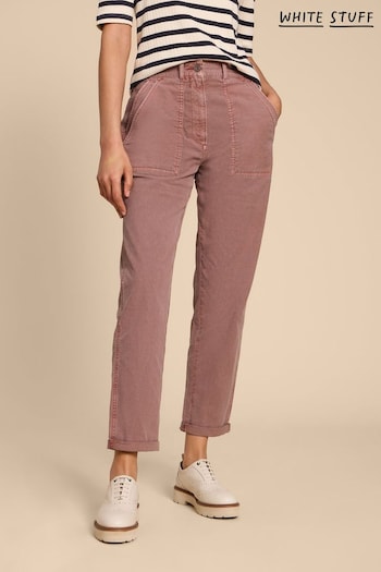 White Stuff Petite Pink Twister Chino Trousers (868136) | £55