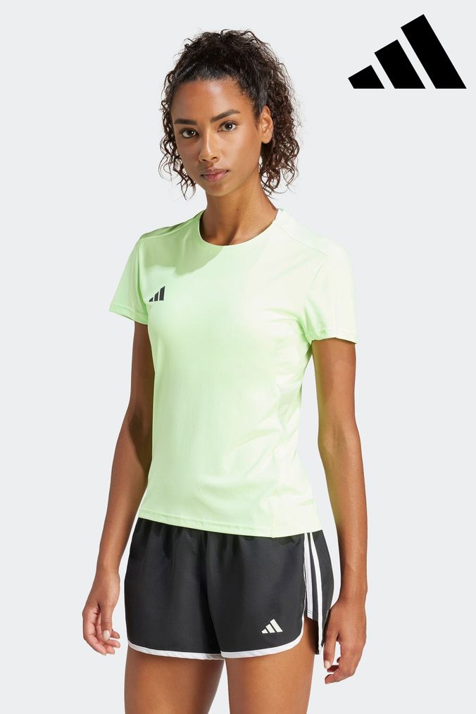 Buy Women s Green Adidas Tops Online Next UK