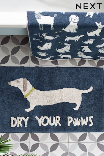 Blue Dog Bath Mat (868650) | £18