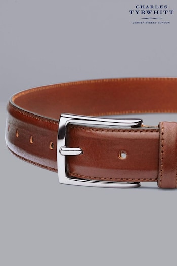 Charles Tyrwhitt Brown Leather Formal Belt (869081) | £40