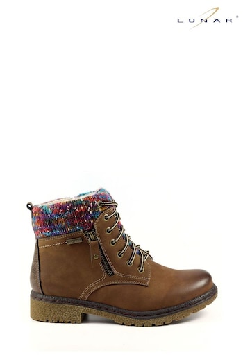 Lunar Jalapeno Waterproof Tan Brown Ankle Force Boots (869134) | £60