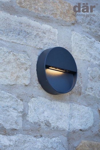 Dar Lighting Grey Ugo Outdoor LED Wall Light (869170) | £29