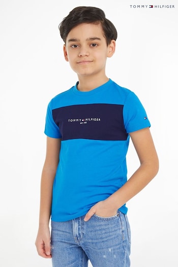 Tommy Hilfiger Kids Blue Colorblock T-Shirt (869887) | £26 - £29