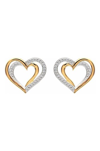 Unique & Co Ladies Collection Gold Tone Earrings (869918) | £82