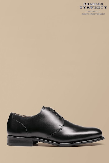 Charles Tyrwhitt Black Leather Derby Rubber Sole Upcoming Shoes (870044) | £150