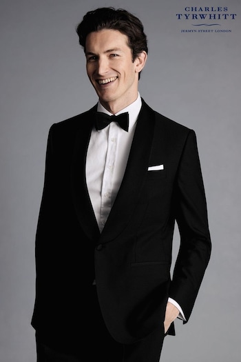 Charles Tyrwhitt Black Slim Fit Shawl Lapel Dinner Suit: Jacket (870089) | £270