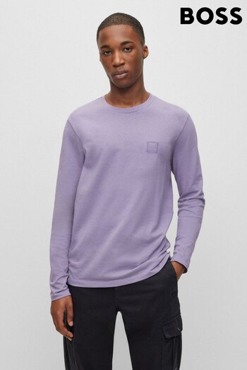 BOSS Purple Tacks Long Sleeve T-Shirt (870103) | £59