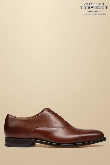 Charles Tyrwhitt Brown Leather Oxford Shoes TOMMY (870166) | £150