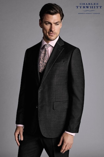 Charles Tyrwhitt Grey Slim Fit Stretch Twill Suit (870443) | £200