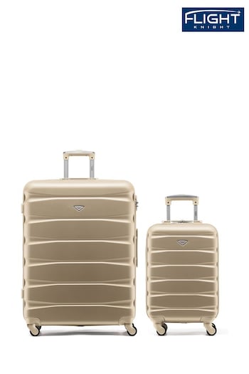 Set Of 2 Large Check-In & Small Carry-On Hardcase Travel Suitcase (870618) | £110