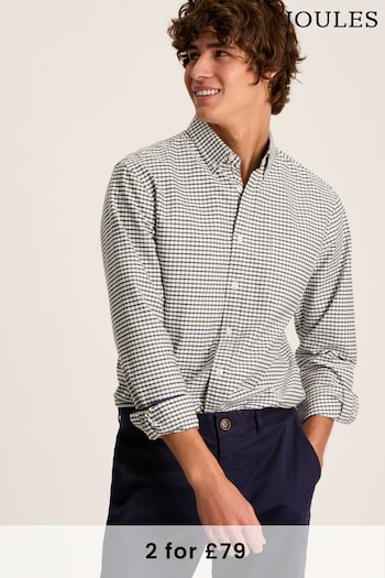 Joules Welford Blue/Green Cotton Check Shirt (870806) | £49.95