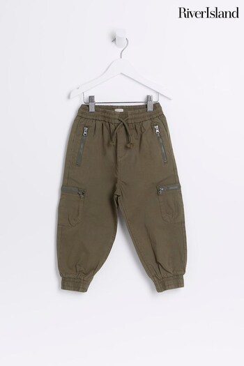 River Island Green Boys Zippy Cargo Trousers (870807) | £16