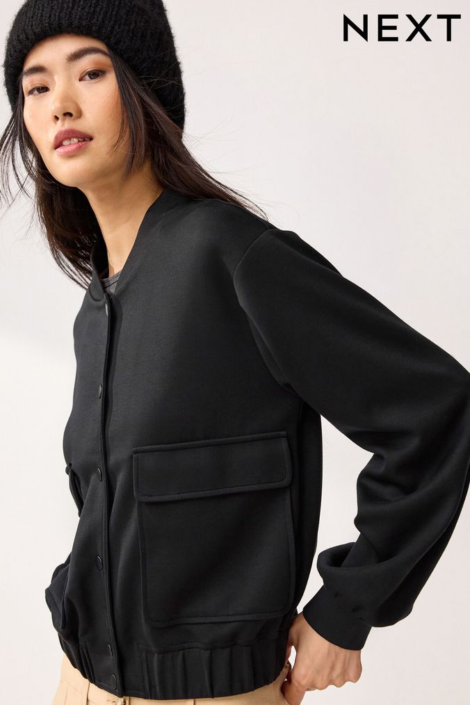 Next black shop bomber jacket
