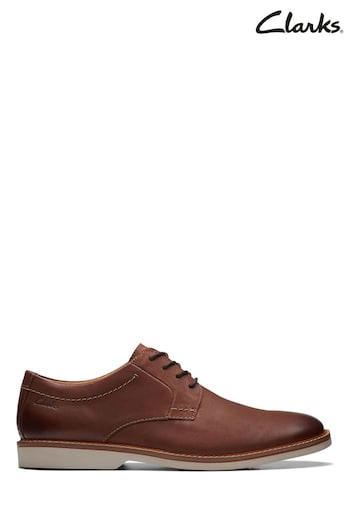 Clarks Natural Leather Atticus Lt Lace Shoes mit (871155) | £85