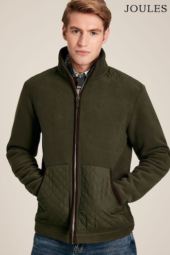 Joules Greenfield Green Full Zip Fleece Jacket (871207) | £79.95