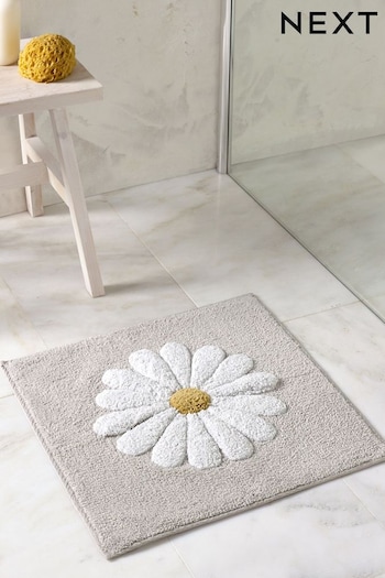 Grey Daisy Shower Mat (871736) | £12