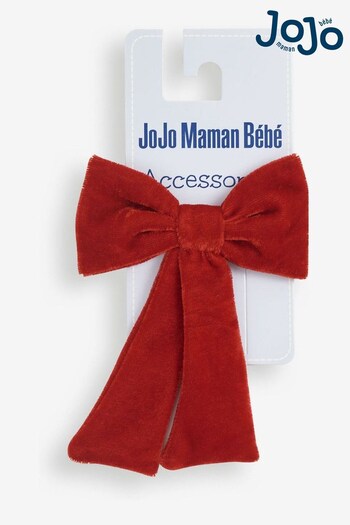 JoJo Maman Bébé Red Large Velvet Bow (871768) | £6.50
