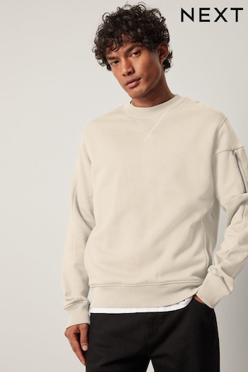 Ecru Utility Crew Sweatshirt (872190) | £32