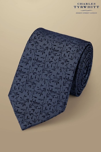 Charles Tyrwhitt Dark blue Floral Tie (872346) | £50