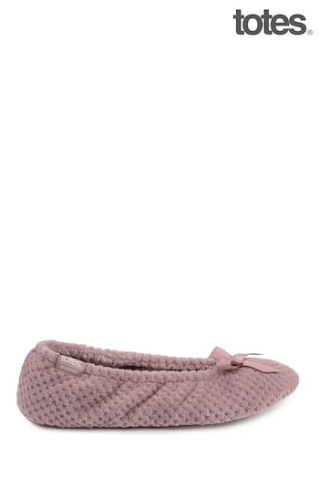 Totes Pink Isotoner Popcorn Slippers (872580) | £18