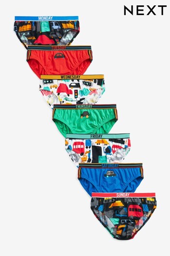 Multi Transport 7 Pack Days Of The Week Briefs (1.5-10yrs) (872659) | £12 - £13
