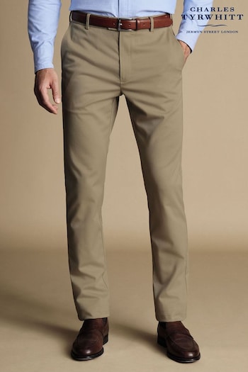 Charles Tyrwhitt Natural Slim Fit Ultimate non-iron Chino Trousers (872688) | £80