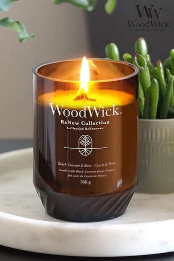 Woodwick Natural ReNew Large Currant Rose Scented Candle (872782) | £34.99