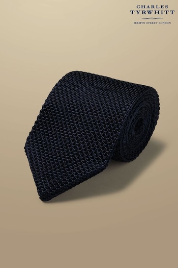 Charles Tyrwhitt Blue Silk Knitted Slim Tie (872900) | £35