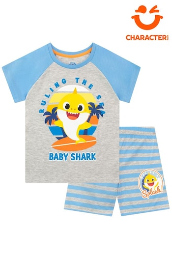 Character Blue Babyshark Short Pyjamas (872929) | £15