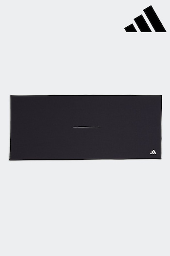 adidas text Golf Performance The Club Black Towel (872961) | £25