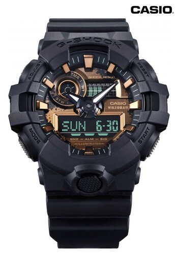 Casio 'G-Shock' Black Plastic/Resin Quartz Chronograph Watch (873077) | £100