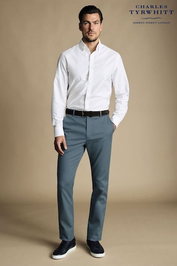 Charles Tyrwhitt Blue Classic Fit Ultimate non-iron Chino Trousers (873259) | £80