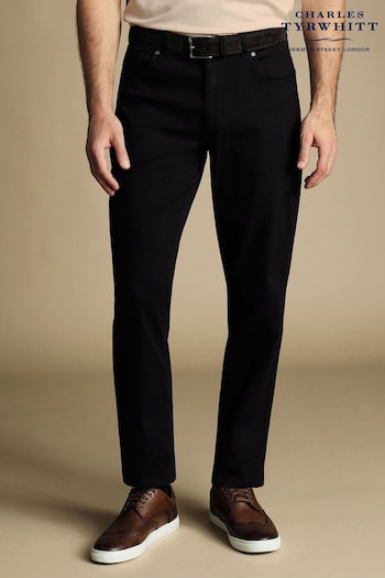 Charles Tyrwhitt black Twill Classic Fit 5 Pocket Jeans (873330) | £80