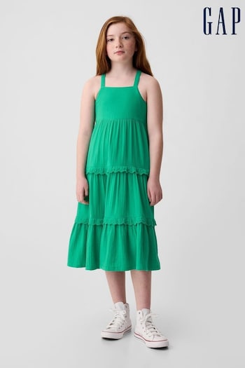 Gap Green Floral Print Midi Dress (4-13yrs) (873681) | £35