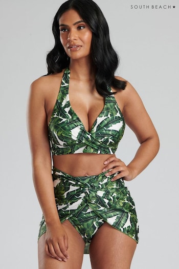 South Beach Green Twisted Beach Skirt Cover-Up (873930) | £26